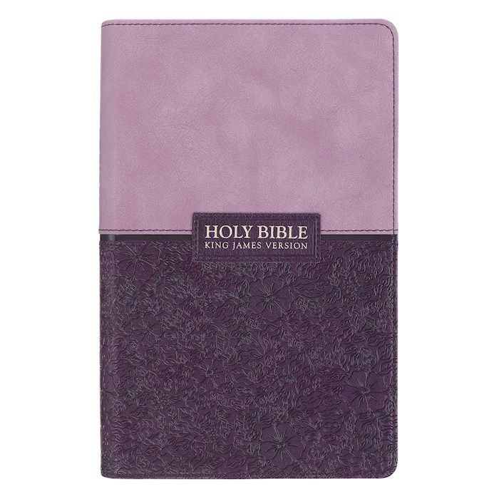 KJV Giant Print Faux Leather Purple Two-tone