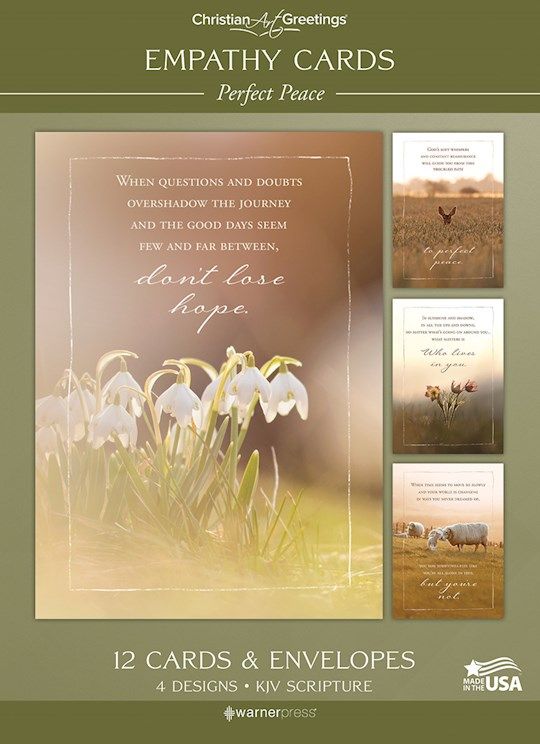 Boxed Card-Empathy-Perfect Peace (KJV) (Box Of 12)