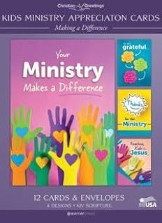 Appreciation Cards for Kids Ministry Making a Difference 12 Cards (NIV)