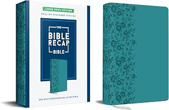 Bible Recap, 365 - Day Chronological Study Bible (Leathersoft Teal)