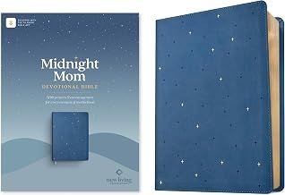 NLT Midnight Mom Devotion Bible Navy (Leatherlike)