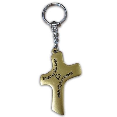Palm Cross Key Chain - Trust In The Lord