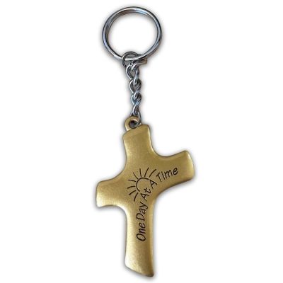 Palm Cross Key Chain - One Day At A Time