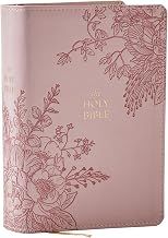 KJV Compact Large Print Bible, Pink Leathersoft, Red Letter, Comfort Print