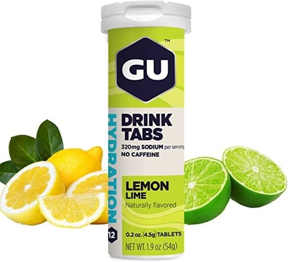 GU BREW ELECTROLYTE TABS , Color: Lemon/Lime