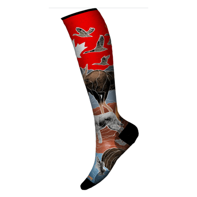 SmartWool Ski Targeted Cushion Canada Print OTC 