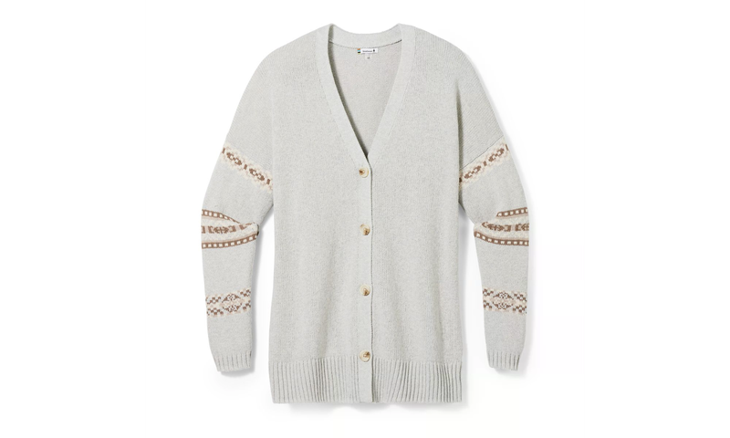 SmartWool Women&#39;s Cozy Lodge Boyfriend Cardigan Ash Heather