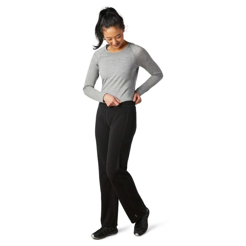 SmartWool  Women&#39;s Straight Leg Pant-BLACK