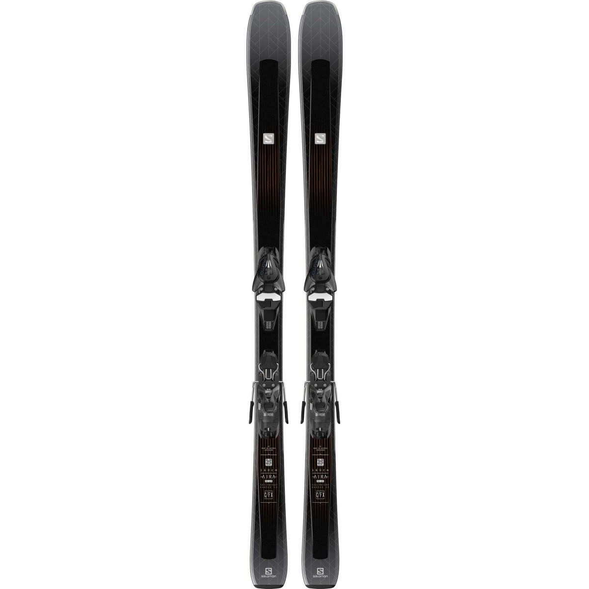 Salomon Aira Women&#39;s Ski 76 CF +Binding L10 GW L80 Blk 140