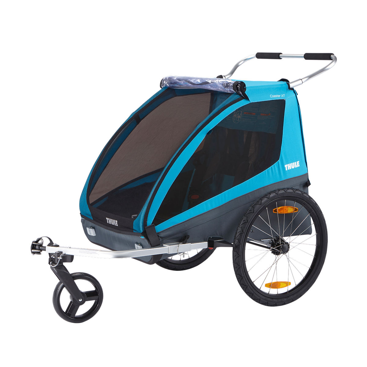 Thule Coaster XT 2-seat bike trailer blue