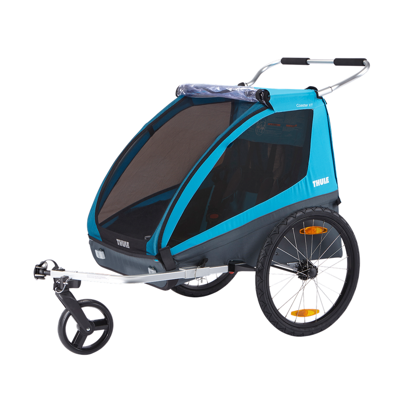 Thule Coaster XT 2-seat bike trailer blue