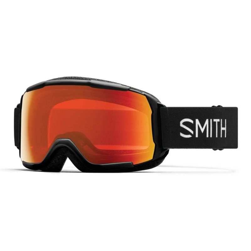 Smith Grom Jr Black frame with ChromaPop Everyday Red Mirror Lens