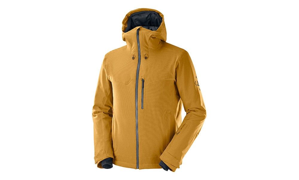 Salomon Men&#39;s Untracked Jacket  Bronze Bro/Cumin/Heather  Med