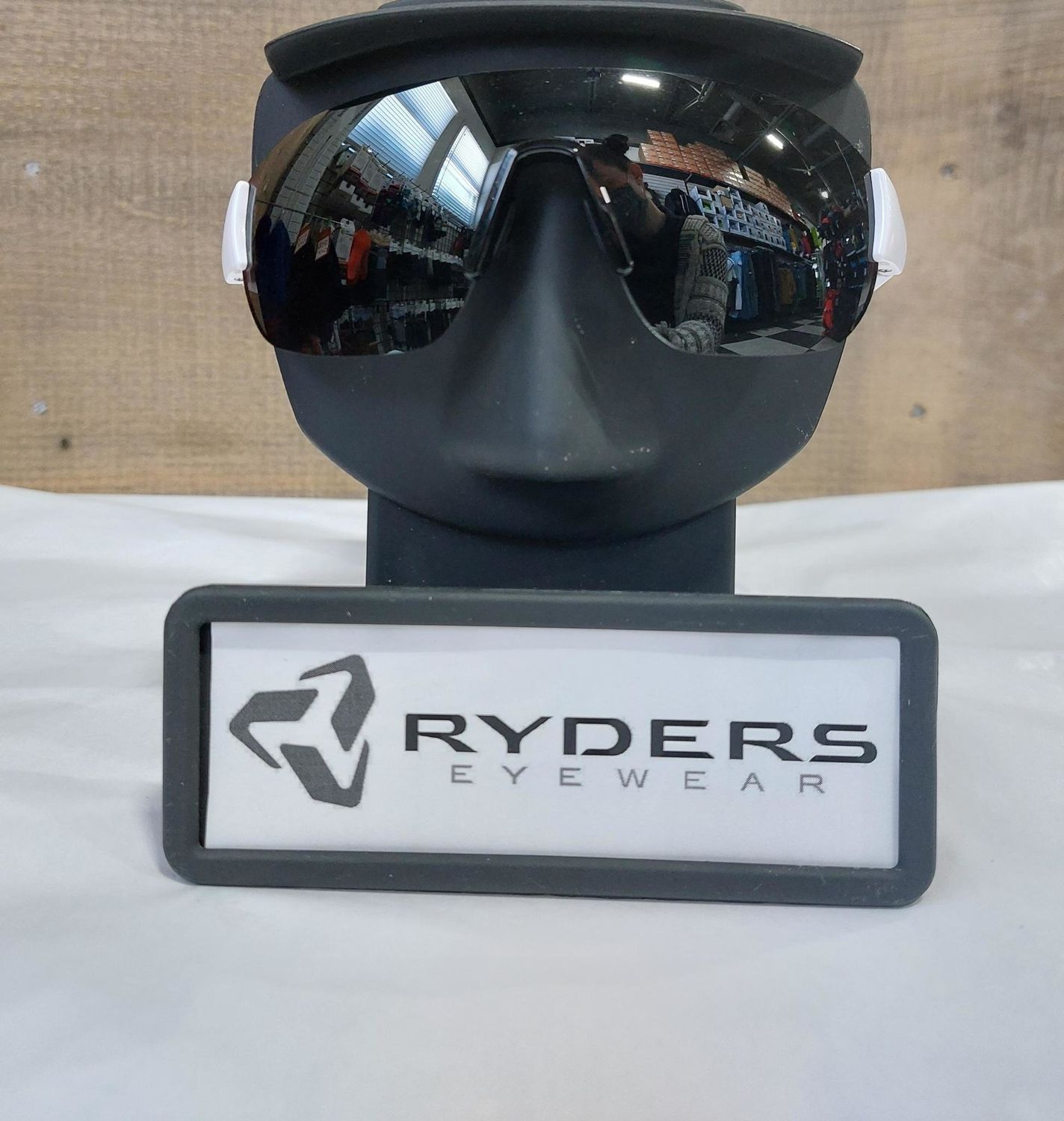 Ryders GRAFTON POLY WHITE-BLACK / GREY LENS FM ANTI-FOG