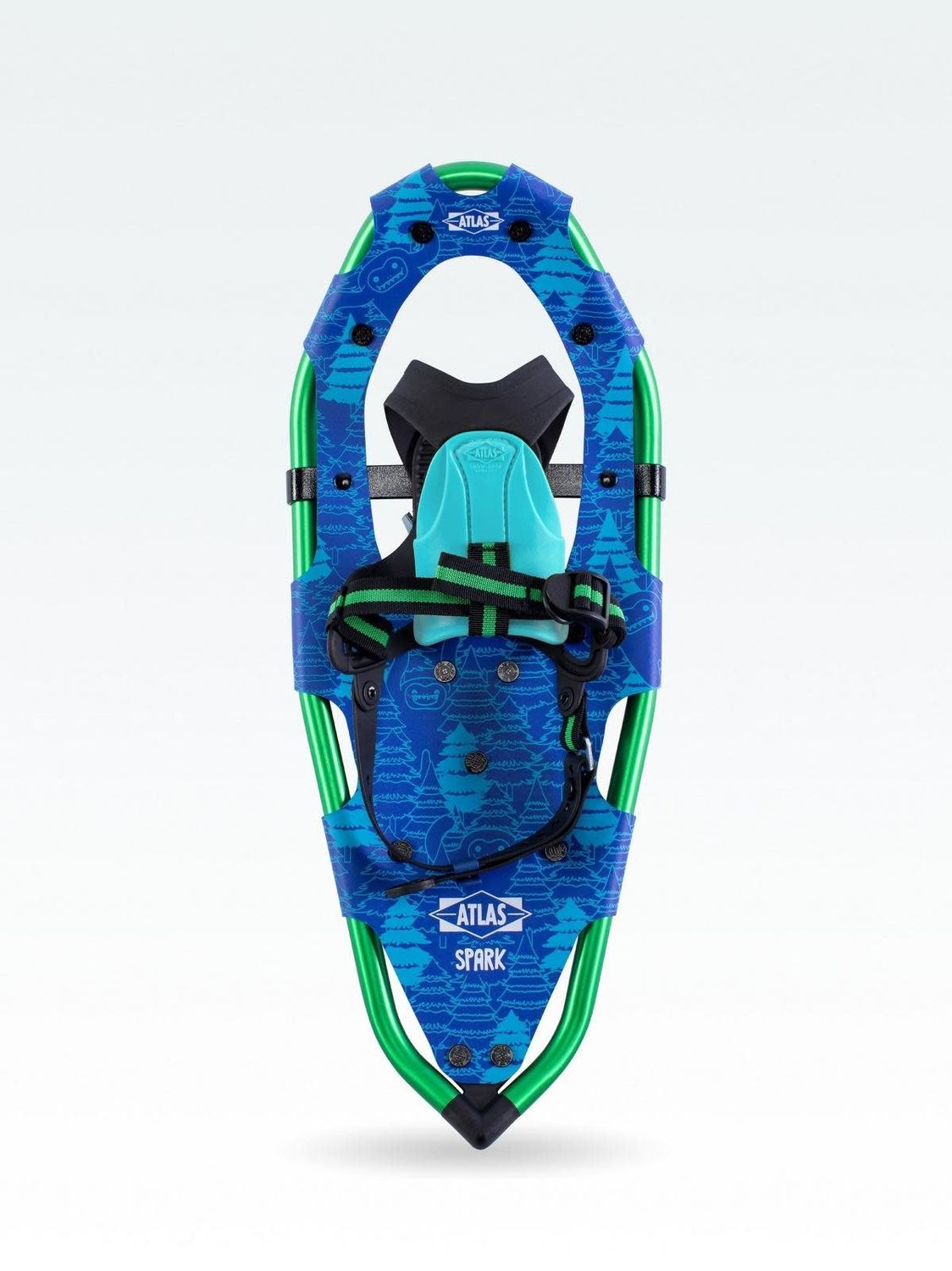 Atlas Jr Snowshoe Spark  20in  50-120lbs Blue/Green