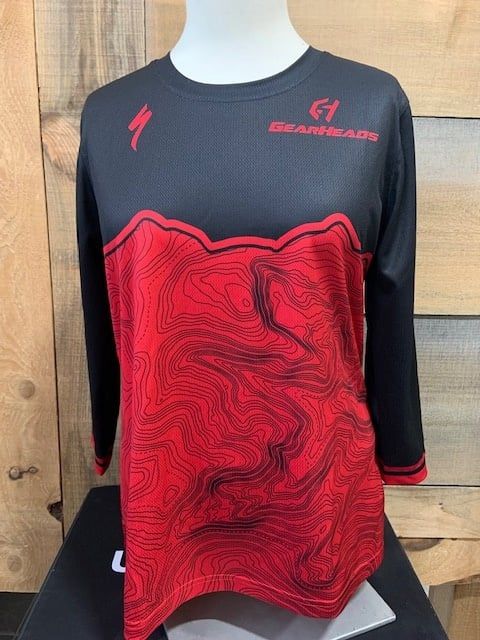 GearHeads ALL MTN Black/Red Jersey 3/4 Women