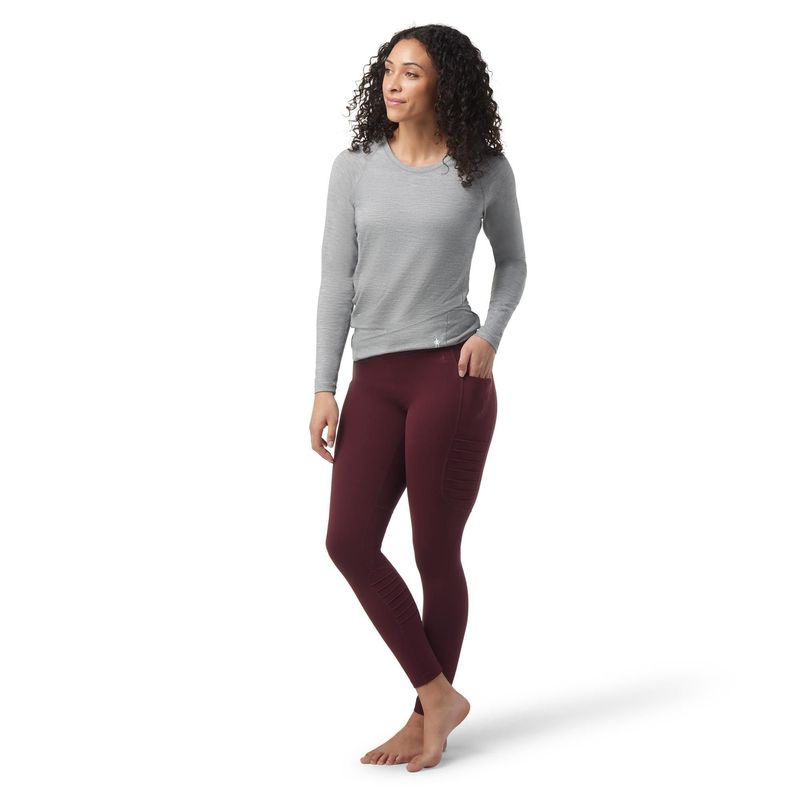 Smartwool Women&#39;s Sport Moto Tights Black Cherry