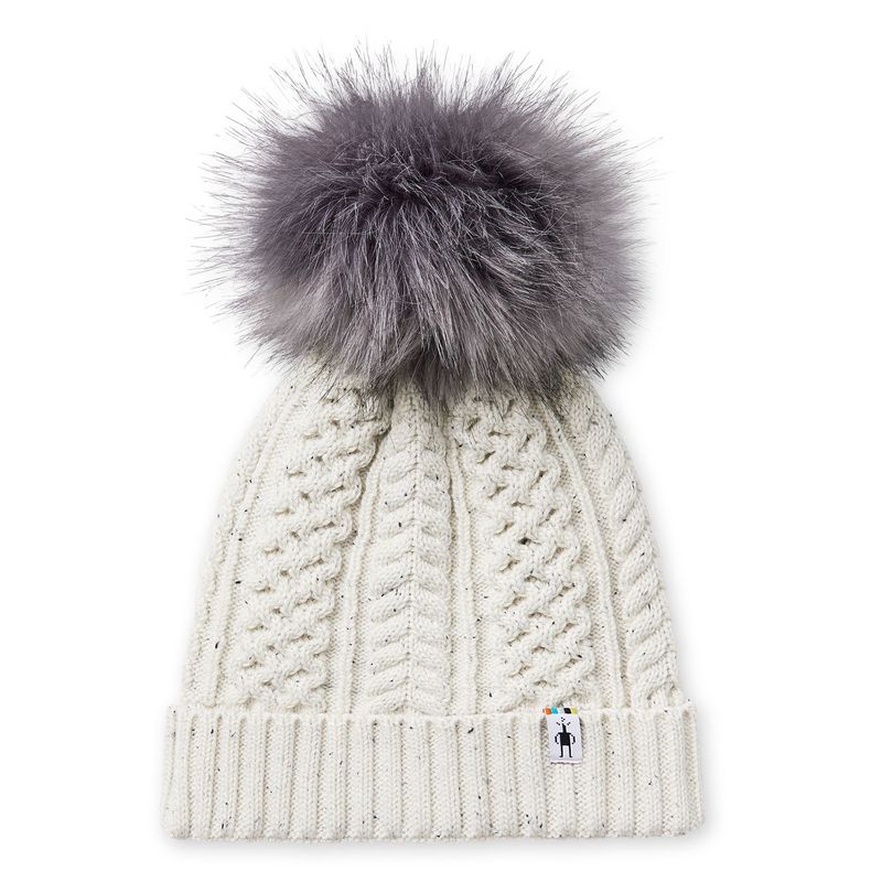 SmartWool Lodge Girl Beanie - Natural Donegal