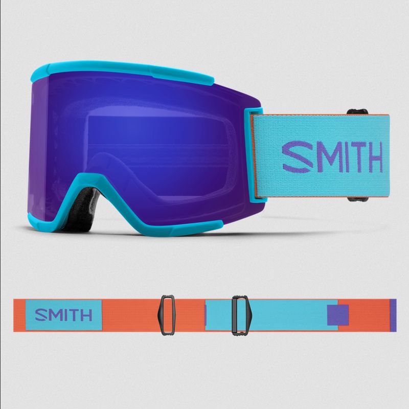 Smith Squad XL Olympic Blue w Everyday Violet Mirror &amp; Storm Amber Lenses