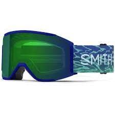 Smith Squad Mag Lapis Brain Waves w Everyday Green Mirror &amp; Storm Blue Sensor Mirror Lenses