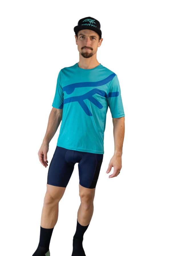 Montu Nesh Trail Tee - Blue/Turquise - Small