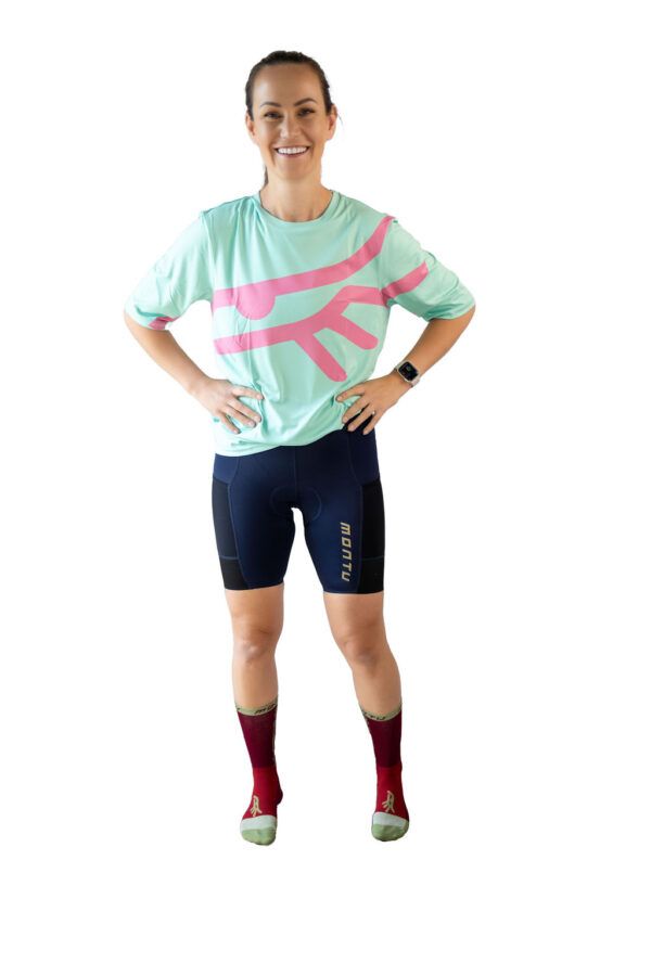 Montu Nesh Trail Tee - Mint/Rose - Small