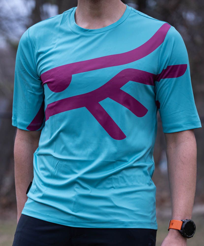 Montu Nesh Trail Tee - Teal/Magenta - XL