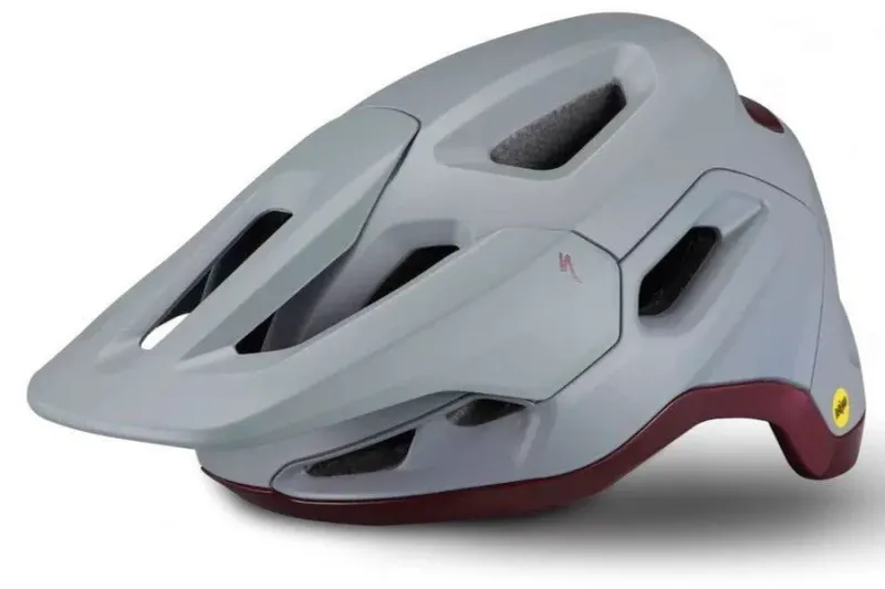 TACTIC 4 HELMET - Cool Grey/Maroon/Doppio Med