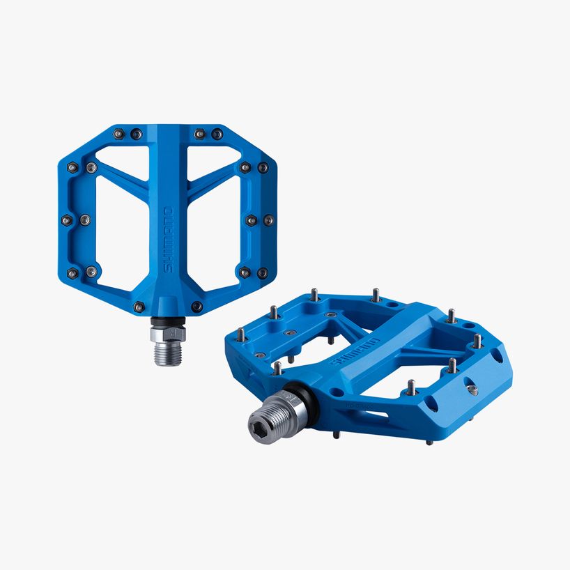 Shimano PEDAL, PD-GR400, Flat-DEORE, BLUE