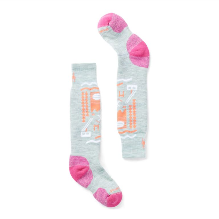 SmartWool Kids&#39; Wintersport Full Cushion Ski Day Med-Green