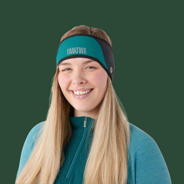 SmartWool Sport Fleece Wind Training Headband- Evergreen
