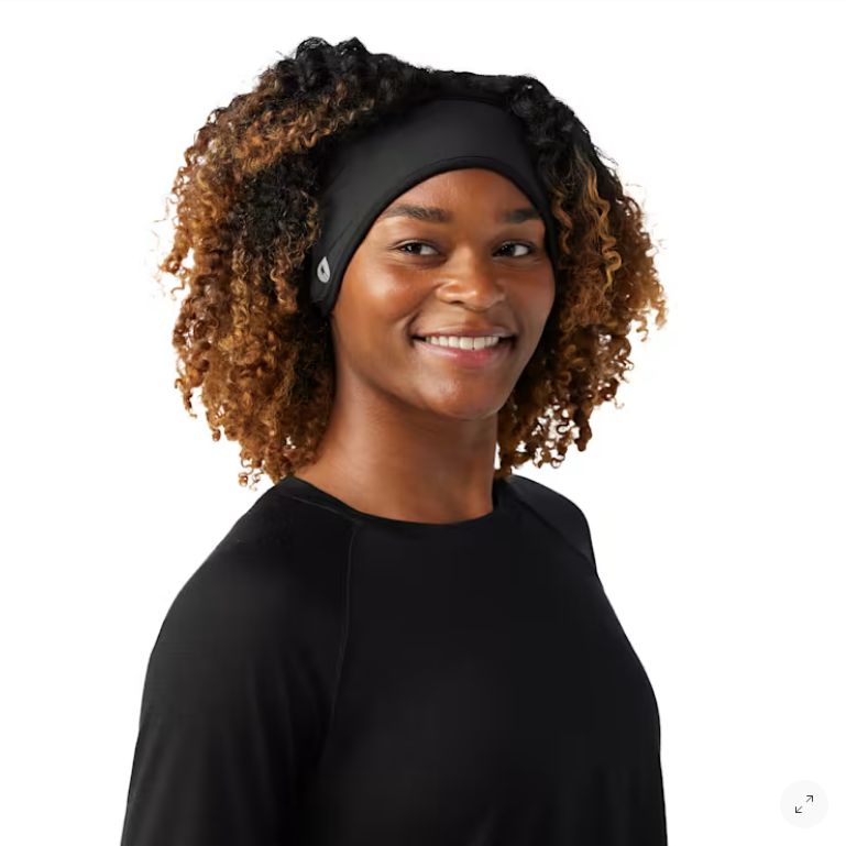 SmartWool Sport Fleece Wind Training Headband- BLACK