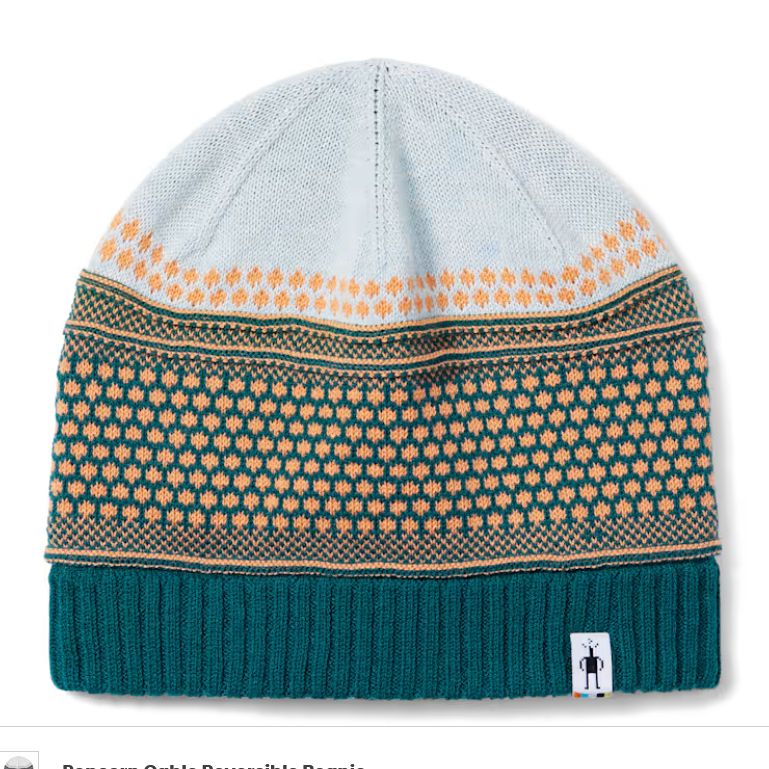 SmartWool Popcorn Cable Beanie -EMERALD GREEN