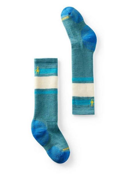 SmartWool Kids&#39; Wintersport Full Cushion Stripe Med- Green