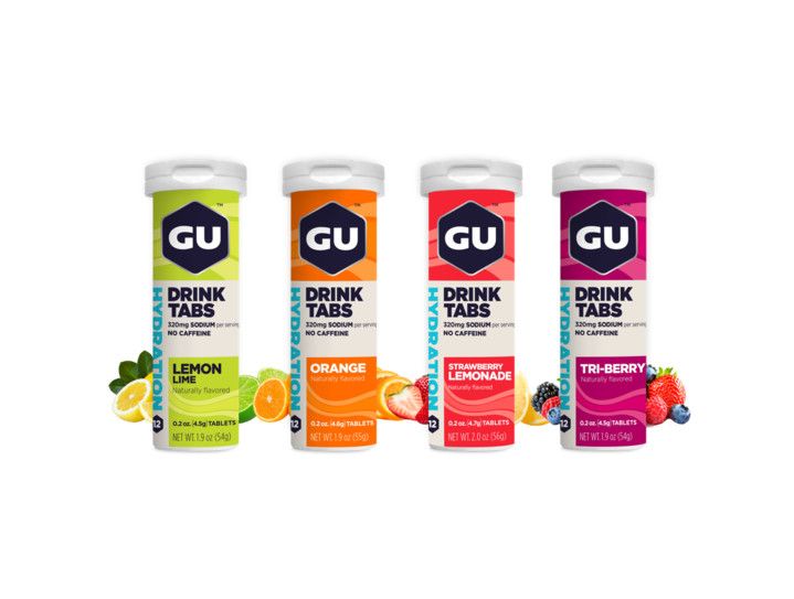 GU BREW ELECTROLYTE TABS , Color: Lemon/Lime