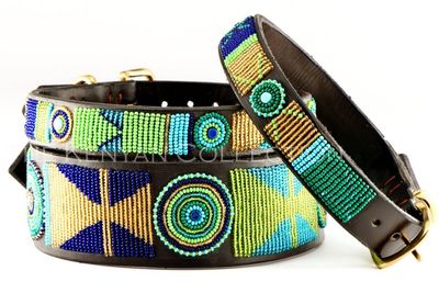 Kenyan Collection Collar - Peacock