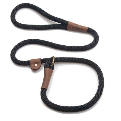 Mendota Pet Slip Lead 1/2&quot; Black 6 ft