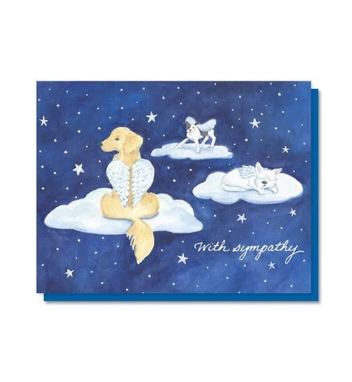 The Lavender Whim Cards Dog Heaven Pet Sympathy Greeting Card