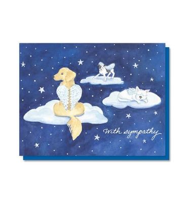 The Lavender Whim Cards Dog Heaven Pet Sympathy Greeting Card