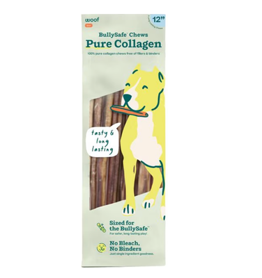 Woof Bully Safe Chews Pure Collagen 12 in 5 pck