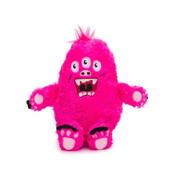 Fabdog Fluffy Monster Pink Large