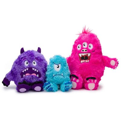 Fabdog Fluffy Monster Pink Large
