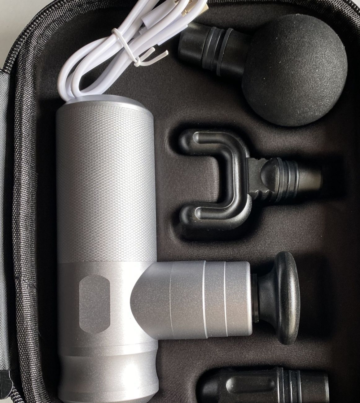 Percussion Massage Gun, Color: Plata