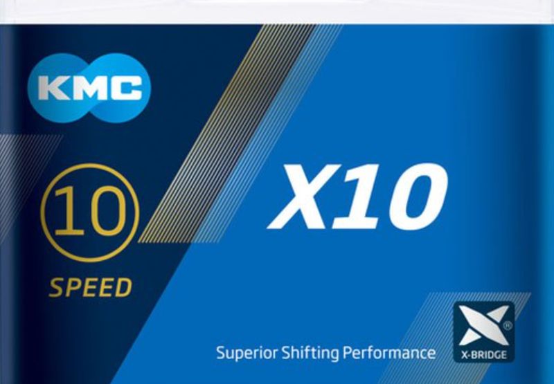 Cadena KMC X10 plata 116L