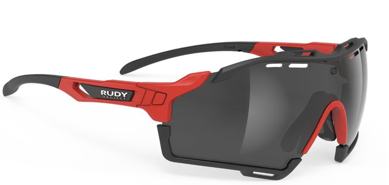 Lentes Rudy Project Cutline rojo mica humo