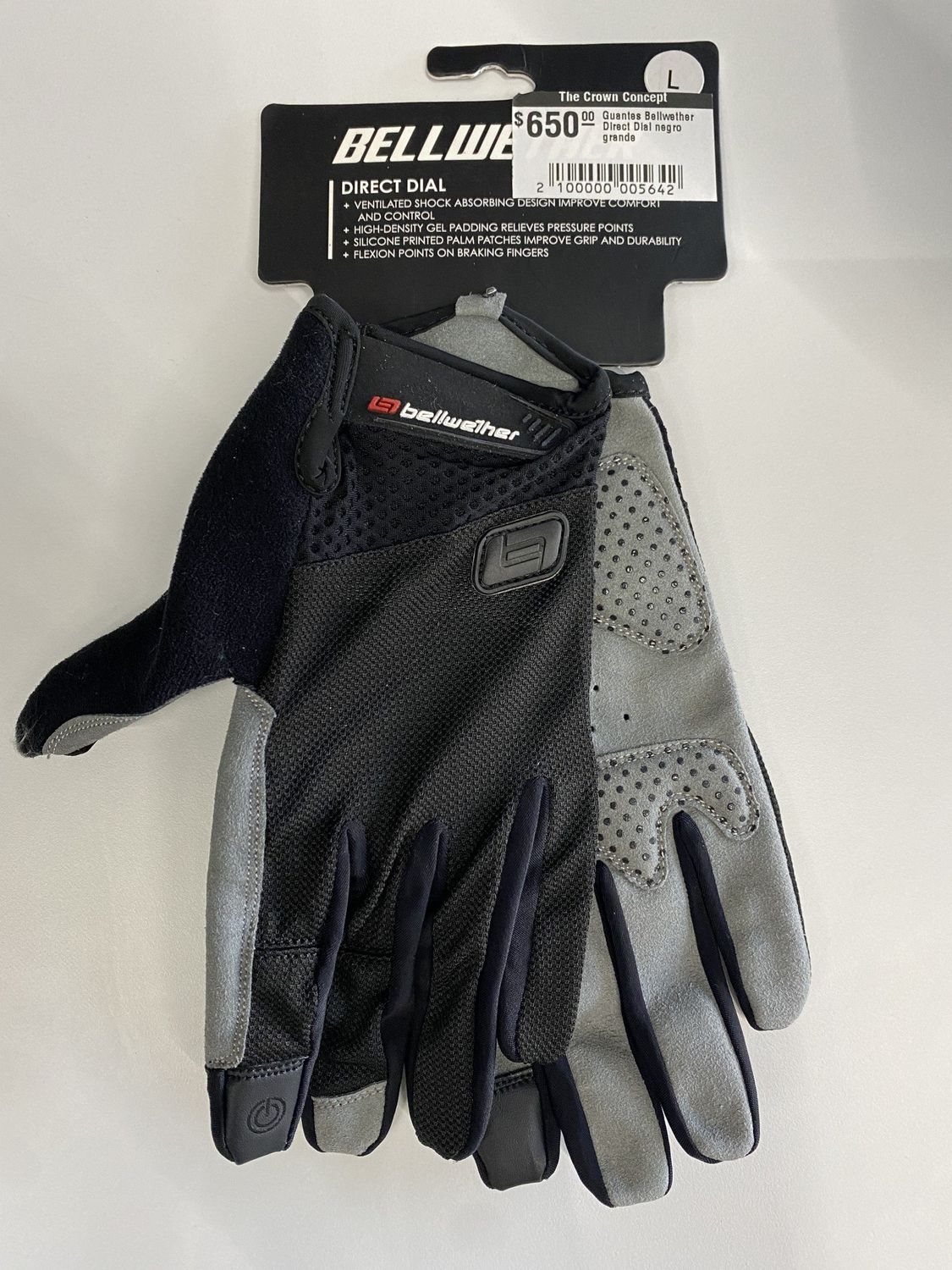 Guantes Bellwether Direct Dial negro grande
