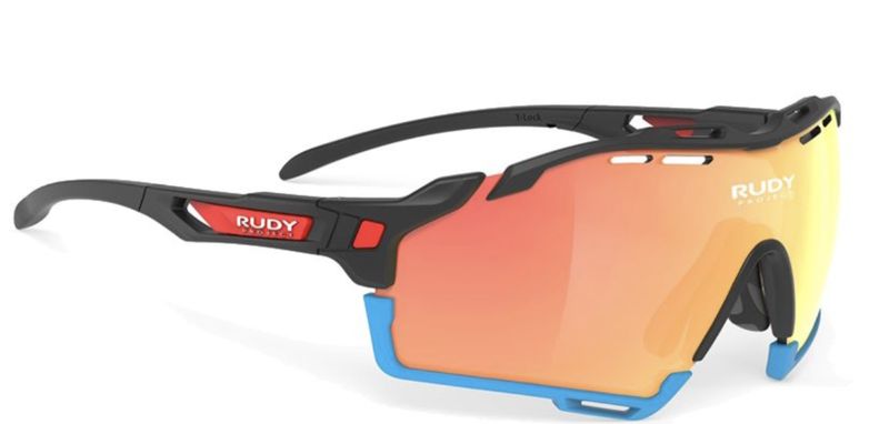 Lentes Rudy Project Cutline negro azul rojo