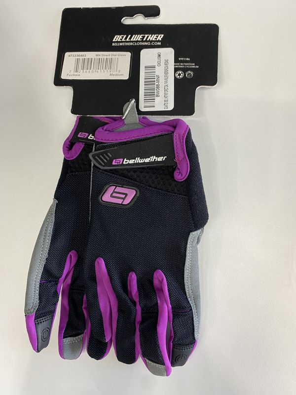 Guantes Bellwether Direct Dial mujer negro/fuscia