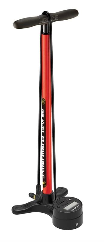 Bomba de piso Lezyne Gravel Digital Drive roja