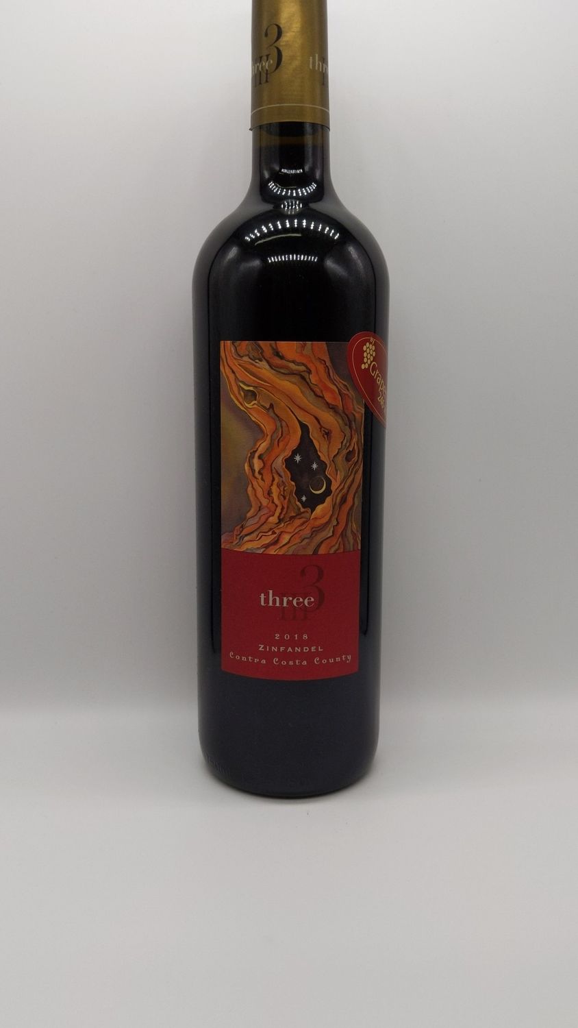 2019 THREE CONTRA COSTA ZINFANDEL 750ml